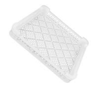 BAZEITFLOW Panier De Congélation Pour Fruits De Mer En Plastique Blanc 370x350x60 Mm Certificat Plateau Creux Léger Séchage Aliments Conservation Chambre Froide