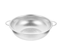 BAZEITFLOW Panier Égouttage Inox Double Poignée Passoire Multifonction pour Lavage Riz Fruits Légumes Crépine Évier Résistante et Pratique pour Cuisine Professionnelle