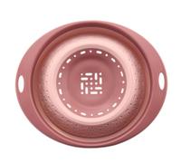 BAZEITFLOW Panier Égouttoir Extensible et Pliable pour Cuisine Passoire Lavage Fruits et Légumes Rangement Gain de Place Panier Multifonction Rose