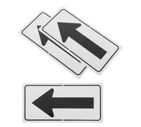 BAZEITFLOW Panneau Fléché et Installation Facile en Aluminium Réfléchissant 3pcs Haute Visibilité pour Sécurité Routière en Milieux Urbain et Rural