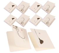 BAZEITFLOW Papier Carte de Vœux Chinoise Classique 24 Pièces | Espace Vierge pour Écrire un Message, pour Remerciements et Souhaits de Mariage