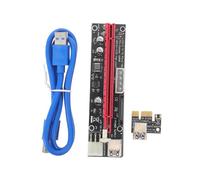 BAZEITFLOW Pci-e Riser Card to Extension Cable avec Câble Alimentation et Indicateur LED pour Mining GPU Stabilité et Connectivité Rapide