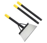 BAZEITFLOW Pelle Plate de Jardin Multifonction Manche Réglable 127 CM - Grattoir à Glace et Désherbeur Robuste pour Pelouse Allées et Déneigement - Lame Tranchante en Métal pour Creuser et