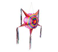 BAZEITFLOW Pendentif Piñata en Papier Pliable d'Étoile Colorée Décoration de Fête d'Anniversaire Accessoire de Piñata pour Anniversaire Garçon et Filles Ornement Festif Lumineux et