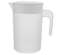 BAZEITFLOW Pichet à Eau Froide Capacité Contenant Portable pour Boissons Fraîches et Thé Récipient Mesureur Blanc pour Usage Domestique et Bureaux