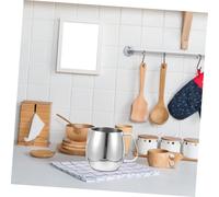 BAZEITFLOW Pichet It Inox Épais Résistant Déformation pour Mousseur Lait Espresso Latte Art Tasse Métallique pour Cappuccino et Chocolat
