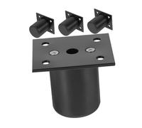 BAZEITFLOW Pieds de Meuble Réglables en Aluminium 4Pcs Ajustable Robuste Anti-Dérapant Compatible et Tables Charge 200Kg