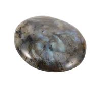 BAZEITFLOW Pierre de Labradorite Grise Naturelle 5-6 Cm Cristal de Poche pour Harmonisation Chakras Contemplation Massage Bien-être Décor Zen Spirituel Collectionneur