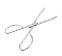 BAZEITFLOW Pince à Bûches en Acier Inoxydable Robuste 28 Cm - Outil Multifonction pour Foyer Intérieur et Extérieur, Pinces de Camping pour Feu de Camp, Manipulation Sécurisée du Bois