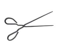 BAZEITFLOW Pince à Bûches Robuste Pince Cheminée Épaisse et Allongée Polyvalente pour Barbecue Foyer et Collecte de Cendres