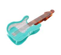 BAZEITFLOW Pince à Cheveux Tenue Forte Douce Toute la Journée Forme Guitare en Acétate Bleu Musicale pour Femmes et Filles pour Bureau et Festival