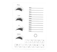 BAZEITFLOW Planche Daffichage pour Cils Acrylique Transparent Organiseur pour Extensions de Cils Outil Professionnel et Personnel pour Salon de Beauté et Usage Domestique