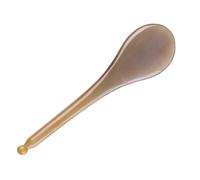 BAZEITFLOW Planche de Massage du Visage en Corne de Yak Fonction de Grattage, Outil Portable 1 Pièce pour Soins du Visage et Cou