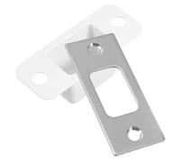 BAZEITFLOW Plaque de Gâche Acier Inoxydable pour Verrou de Porte Intérieure Épaisse et Résistante Compatible avec Serrure à Pêne Dormant Installation Facile et Sécurisée pour Portes