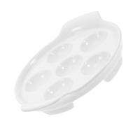 BAZEITFLOW Plat à Escargots Céramique Cavités avec Poignées Ergonomiques Résistant Au Four Design Rainuré pour Coquilles et Sauce pour Cuisson Maison et Restaurant