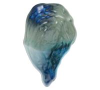 BAZEITFLOW Plat à Huîtres en Céramique 20 Cm Forme Coquille Irrégulière, Assiette à Salade Multifonctionnelle pour Fruits et Condiments, Plat de Service Original pour Table Maison Cuisine