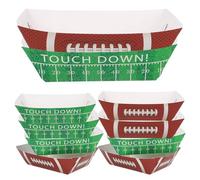 BAZEITFLOW Plateaux Alimentaires Jetables en Papier Kraft 50 Pièces 11X67X43 CM Plateaux Ouverts pour Hot-Dogs Frites et Snacks Maintien Chaleur pour Buffets Fêtes Sportives et Repas