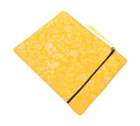 BAZEITFLOW Pochette de Rangement Tissu Brocart Jaune pour Documents Religieux de Transport Pratique pour Textes Sacrés Organisateur Polyvalent pour Fichiers et