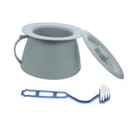 BAZEITFLOW portables pot de pot de chambre urinoir bouteille de collecte d'urine de chambre unisexe seau de commode de chevet poêle à urine seau à pipi pp Vert clair