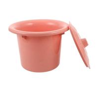 BAZEITFLOW Pot de Chambre pour Adulte avec Couvercle Anti-Odeurs, Seau à Urine en Plastique Robuste 2 L, Urinoir Portable Unisexe Pratique pour Maison, Hôpital et Voyages, Bassin