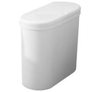 BAZEITFLOW Poubelle Cuisine en Polypropylène Blanche 10 L avec Couvercle à Pression Poubelle Ménagère Pratique et Compacte Cuisine Salle de Bain et Bureau