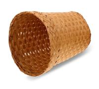 BAZEITFLOW Poubelle Ronde Tissée Papier Tressé Panier de Rangement Polyvalent sans Couvercle Robuste pour Salon et Salle de Bain Usage Déchets et Recyclage Couleur Couleur Aléatoire