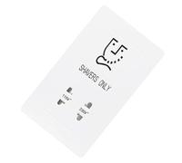 BAZEITFLOW Prise Murale pour Rasoir 220V Électronique Blanche Prise de Rasoir en Verre Cristal pour Hôtel et Salle de Bain Sécurité Anti-Insertion Unipolaire Résistance Haute Température