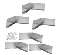BAZEITFLOW Protection Gouttière Aluminium Déflecteur Éclaboussures pour Angles de Toit Protège Murs et Débordement Installation Facile pour Maison