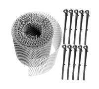 BAZEITFLOW Protection Gouttière Maille Métallique avec Filtre Filet de Protection Extérieur Facile à Installer pour Jardin et Balcon