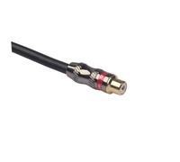 BAZEITFLOW Rallonge Câble Audio Mâle vers Femelle Rouge Adaptateur Convertisseur Prolongateur pour Ordinateur Subwoofer Câble Numérique avec Connecteurs Plaqués Or Haute Durabilité et