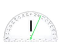 BAZEITFLOW Rapporteur Outil De Mesure D’Angle Magnétique Transparent Demi- En ABS Avec Marquages Précis Pour Enseignement Des Mathématiques