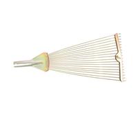 BAZEITFLOW Râteau De Jardin Pliable en Acier Robuste pour Ramassage Feuilles Mortes Et Désherbage, Outil Manuel Polyvalent pour Jardin, Pelouse Et Gazon, Compact Et Facile à Ranger