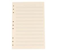 BAZEITFLOW Recharge 100 Feuilles sans Peluches pour Cahier de Partitions Musicales Papier à Manuscrit à Feuilles Mobiles Interligne 2mm 12 Portées Résistant pour Étudiants et Professeurs