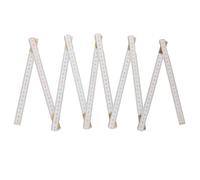 BAZEITFLOW Règle Pliante Segments Plastique pour Menuiserie et Dessin Mesure Précise et Outil de Mesure Polyvalent pour Ateliers et Bricolage