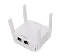 BAZEITFLOW Répéteur WiFi Extérieur 300 Mbps 4 Antennes, Amplificateur de Signal, Design Abs Ventilation Latérale, Compatible 2.4 Ghz, Maison et Bureau