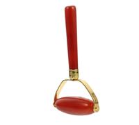 BAZEITFLOW Rouleau De Massage Facial Rouge En Pierre De Grenat, Masseur Portatif Pour Soin Peau, Outil De Beauté Du Visage, Adapté à Tous Types De Peau, Usage Quotidien, Douceur Et Efficacité