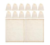 BAZEITFLOW Sachets Filtrants à Cordon Réutilisables 20 Pcs 20X25 CM en Coton Mousseline pour Soupe Ragoût Assaisonnement Cuisson Résistants à la Chaleur Accessoires la Cuisine