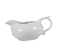 BAZEITFLOW Saucière Céramique pour Sauce Chaude et Froide avec Bec Verseur Bol Condiment pour Restaurant et Traiteur Résistant Aux Compatible Lave