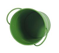 BAZEITFLOW Seau Portable Métallique pour Frites et Snacks avec Poignées Récipient Polyvalent pour Poulet Frit et Glace Restaurants et Cafés Design Simple et Pratique Vert