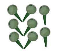 BAZEITFLOW Semoir de Graines Jardin à Main 8 Pièces Réglable 5 Niveaux Outil de Plantation Polyvalent Vert Foncé pour Jardinage Domestique Agriculture et Aménagement Paysager