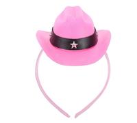 BAZEITFLOW Serrage-Tête Mini Chapeau Haut-de-Forme Décoratif Rose Bandeau Plastique Accessoire de Coiffure pour Fête Carnaval et Goûter Coiffe Légère et Réutilisable pour Événements