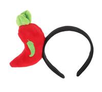 BAZEITFLOW Serrage-Tête Piment Original Léger pour Fête et Cosplay Bandeau Déguisement Fantaisie Rouge Accessoire Cheveux Amusant pour Soirée Gourmande et Halloween