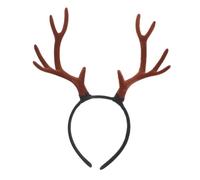 BAZEITFLOW Serre-tête de Noël Renne Réaliste Réglable Accessoire de Fête pour Adultes Matériel Doux pour Carnaval et Halloween