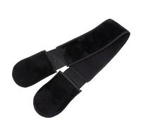 BAZEITFLOW Serviette de Bain Exfoliante Noire Sangle Dorsale Moufles Exfoliant Doux et Respirant pour Gommage Corporel Spa Accessoire de Massage Bain Adapté aux Peaux Sensibles et