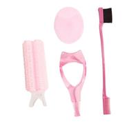 BAZEITFLOW Set Beauté Complet Brosse Exfoliante Visage Fer à Friser sans Chaleur pour Cheveux Courts Brosse Double Embout Sourcils Protège Mascara Outils Multifonctions pour Maquillage