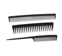 BAZEITFLOW Set de Peignes Coiffants Plastique Antistatique Peignes à Dents Larges et Fines pour Démêlage Adaptés Aux Cheveux Épais Fins et Bouclés Outils de Coiffure pour Salon