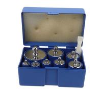 BAZEITFLOW Set de Poids de Calibrage Plaqué Chrome avec Pince pour Étalonnage Précis de Balances de Laboratoire Cuisine et Bijoux