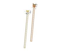 BAZEITFLOW Sticker Mural Mesure Hauteur Garçon et Filles 2 Pièces Pvc Autocollant Toise Décorative Animaux Chambre Bébé Fille Garçon Mural Amovible Pratique Plusieurs styles