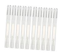 BAZEITFLOW Stylos Vides Transparents pour Huile Ongles 10 Pièces 3 Ml Rotatifs Voyage Unisexe avec Embout Pinceau Précis pour Lip Gloss Sérum Cils et Parfum