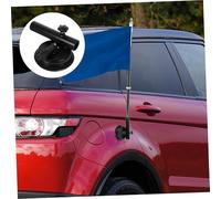 BAZEITFLOW Support De Mât De Drapeau Magnétique Compact Ventouse, Fixation Stable pour Drapeaux De Voiture Et Camping, Compatible Véhicules Tout-Terrain Et Voitures De Tourisme